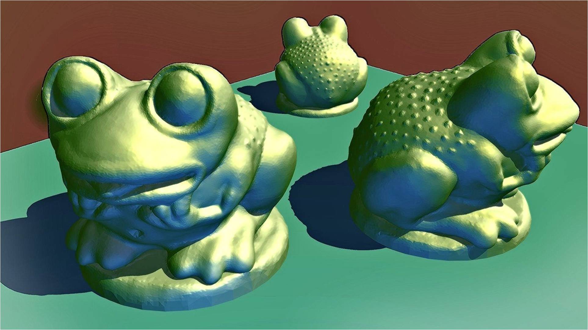 Эксперименты 3D-моделирования учащихся студии "Юный скульптор" (педагог В.В.Корнев)