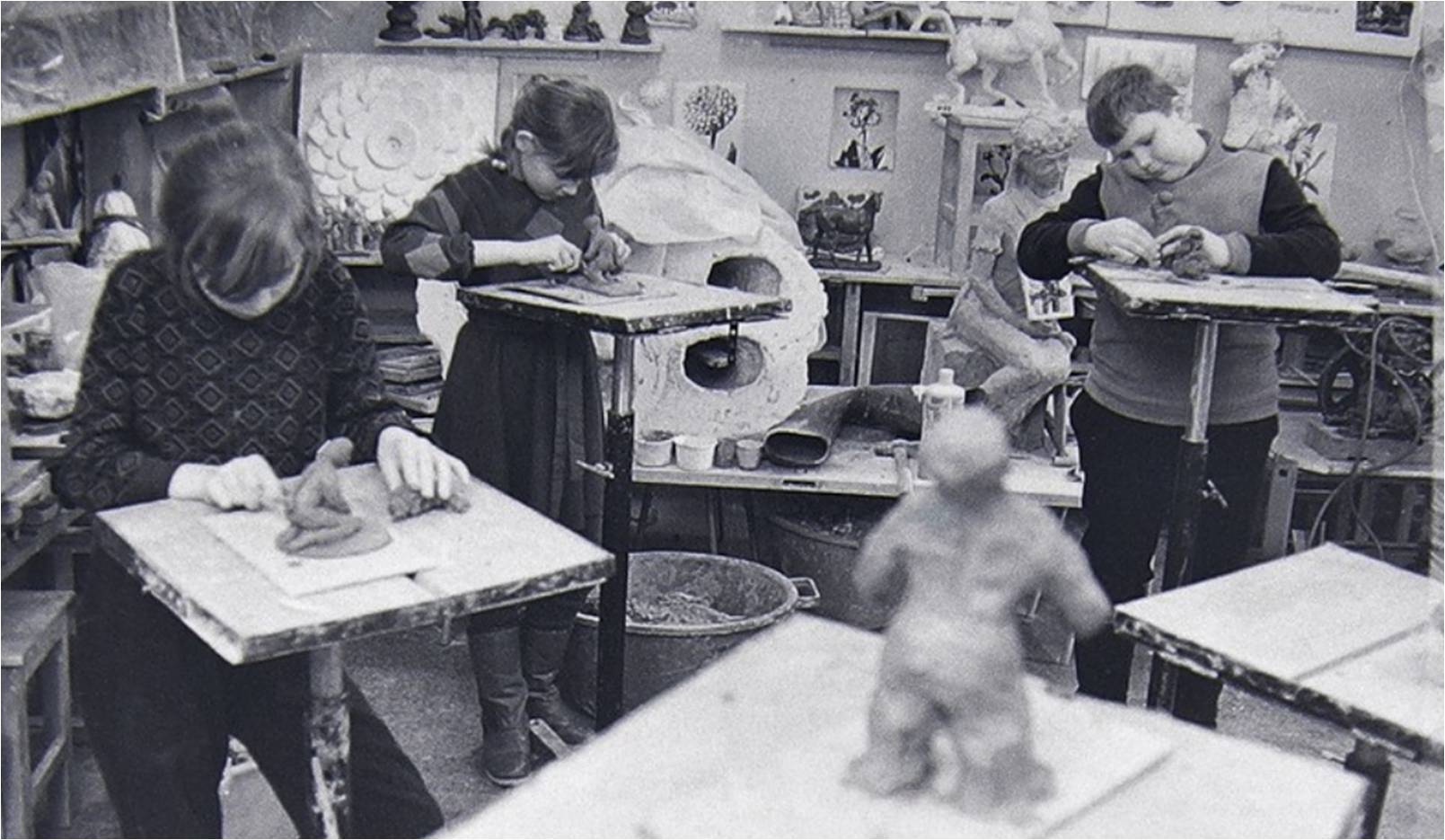 Студия "Юный скульптор". 1985 год